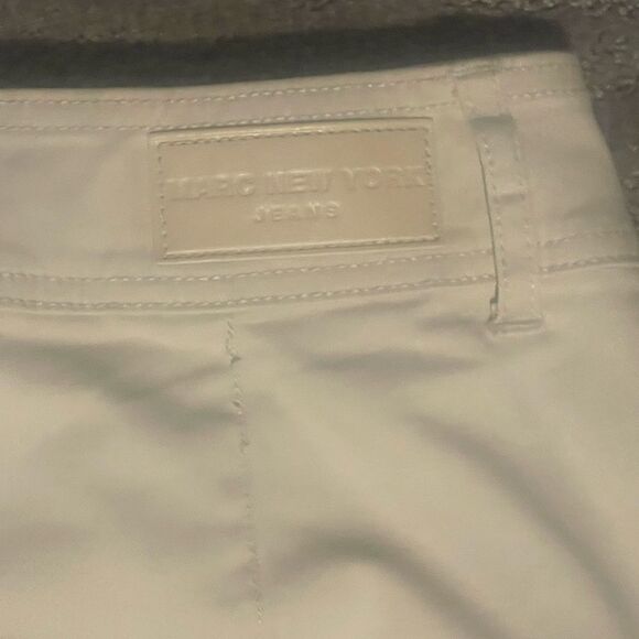 Marc New York Jeans Wide Leg Cargo Jeans Size:16 Color: Ivory - Picture 6 of 12